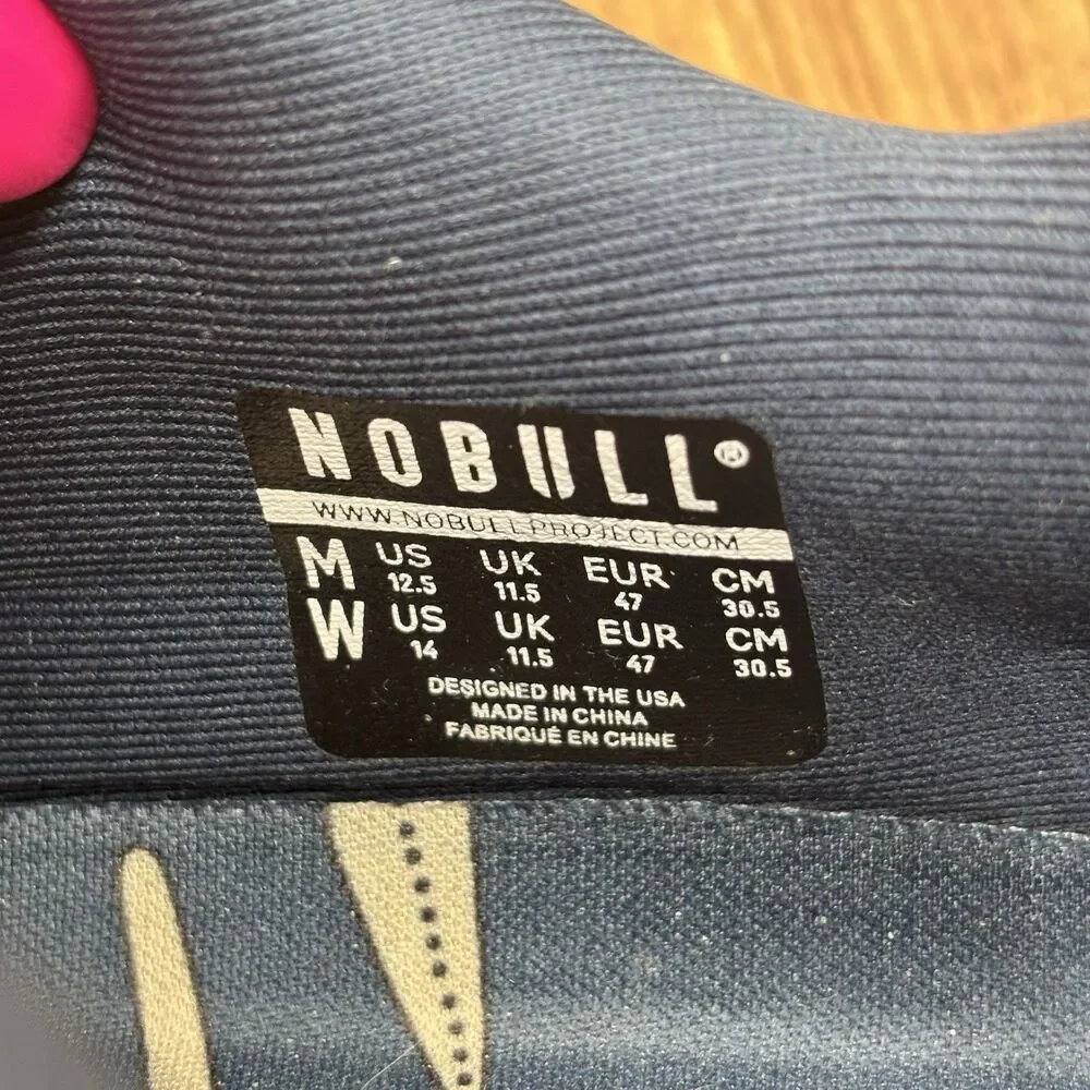 NOBULL Trainer SuperFabric Men Size 12.5 EU‎ 47 Navy Blue Floral Print Sneaker